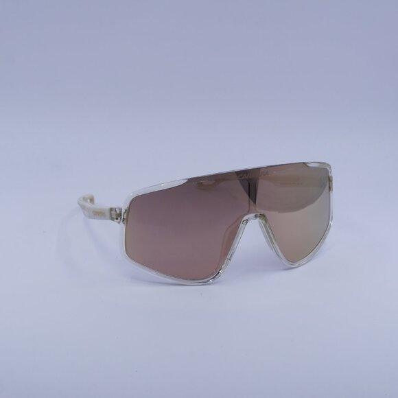 Carrera CARRERA 4017/S 02T3 0J Sunglasses Beige Shield Frame, Rose Gold Lenses - Picture 5 of 11